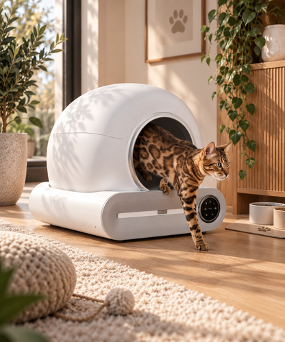 Smart Self-Cleaning Cat Litter Box