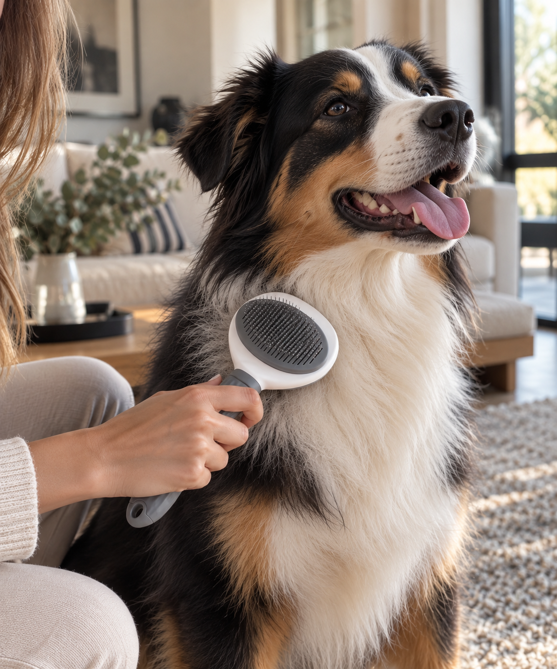 Self-Cleaning Pet Grooming Brush