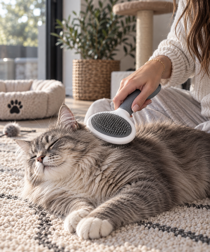 Self-Cleaning Pet Grooming Brush