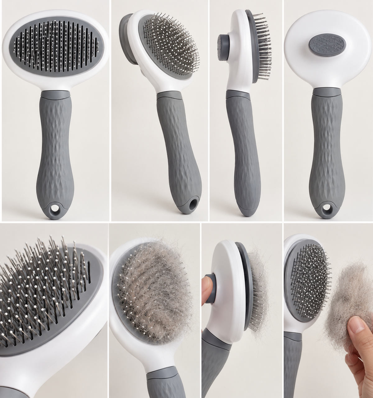 Self-Cleaning Pet Grooming Brush