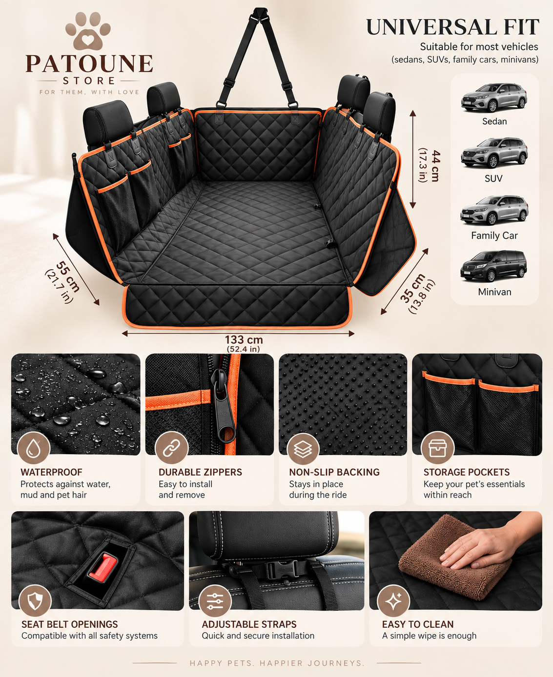 Waterproof Car Seat Cover