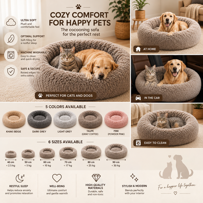 Round Sofa Bed for Dogs/Cats