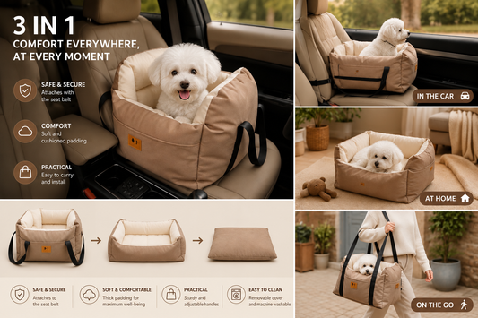 3-in-1 Car Seat for Dogs